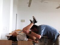 Teacher teach Chinese Amateur lash girl how to fuck in classroom