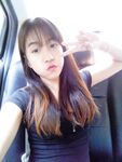 Thai Asian Amateur long hair girl selfie
