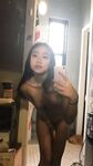 Chinese Asian Amateur Babe Long Hair Leaked Selfie Pose Naked with Shaved Pussy
