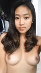 Chinese Asian Amateur Babe Long Hair Leaked Selfie Pose Naked with Shaved Pussy