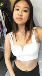 Chinese Asian Amateur Babe Long Hair Leaked Selfie Pose Naked with Shaved Pussy