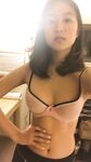 Chinese Asian Amateur Babe Long Hair Leaked Selfie Pose Naked with Shaved Pussy