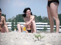 Hot Nudist Girl Topless Showing Boobs 3