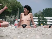 Hot Nudist Girl Topless Showing Boobs 3