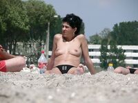 Hot Nudist Girl Topless Showing Boobs 3