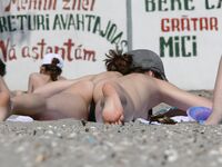 Hot Nudist Girl Topless Showing Boobs 7