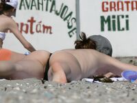 Hot Nudist Girl Topless Showing Boobs 7