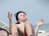 Hot Nudist Girl Topless Showing Boobs 11