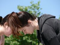 Hot Nudist Girl Topless Showing Boobs 13