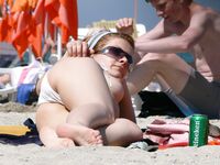 Hot Nudist Girl Topless Showing Boobs 15