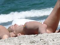 Hot Nudist Girl Topless Showing Boobs 16.