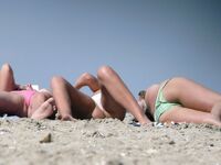 .Hot Nudist Girl Topless Showing Boobs 18.