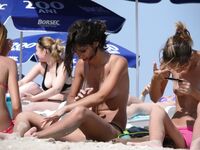 Hot Nudist Girl Topless Showing Boobs 19.