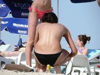 Hot Nudist Girl Topless Showing Boobs 19.