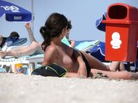 Hot Nudist Girl Topless Showing Boobs 19.