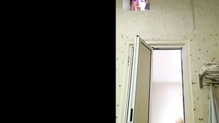 Korean Asian Amateur Facetime with Boyfriend, Caught Shower Naked 5-15