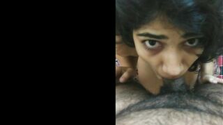 Skinny Indian Amateur Girl Love Sucking Penis Blowjob Selfie 5-28