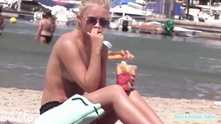 Hot Topless Girls in Spy Beach Showing Boobs 17
