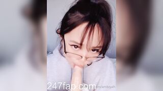 Horny Ambiyah Onlyfans leaked Sucking Dildo