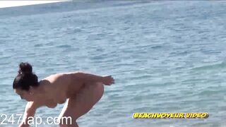 Spy Nude Beach Naked Girls Showing Boobs and Vagina 30