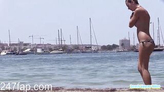 Hot Topless Girls in Spy Beach Showing Boobs 22