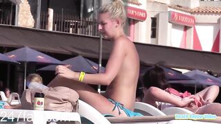 Hot Topless Girls in Spy Beach Showing Boobs 24