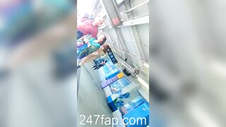 Mini Skirt Spy Voyeur with Face Chinese Young Girl 198