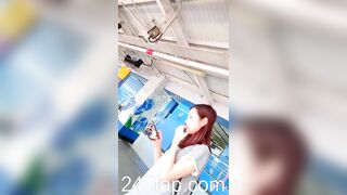 Under Skirt Record Voyeur with Face Young Amateur Chinese Asian Girl in Public 287x