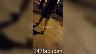 Mini Skirt Spy Voyeur with Face Chinese Young Girl 495
