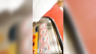 Panty Under Short Skirt Voyeur with Face Young Amateur Chinese Asian Girl 156