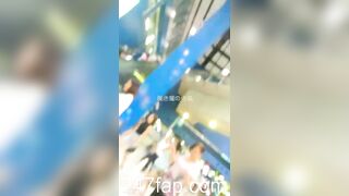 Low Angle Peeping Voyeur with Face Chinese Upskirt Young Girl 165