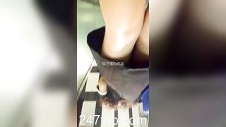 Under Skirt Record Voyeur with Face Young Amateur Chinese Asian Girl in Public 170