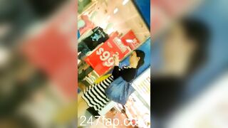 Panty Under Short Skirt Voyeur with Face Young Amateur Chinese Asian Girl 177