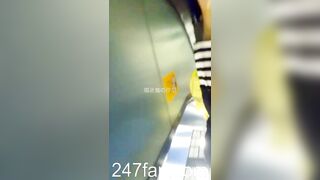 Panty Under Short Skirt Voyeur with Face Young Amateur Chinese Asian Girl 177