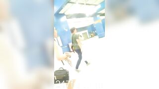 Panty Voyeur Upskirt with Face Young Amateur Chinese Asian Girl in Public 179