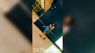 Panty Under Short Skirt Voyeur with Face Young Amateur Chinese Asian Girl 190