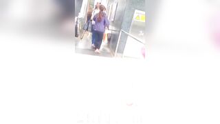 Panty Voyeur Upskirt with Face Young Amateur Chinese Asian Girl in Public 195x