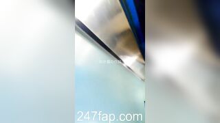 Low Angle Peeping Voyeur with Face Chinese Upskirt Young Girl 203x