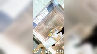 Mini Skirt Spy Voyeur with Face Chinese Young Girl 218x