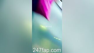 Low Angle Peeping Voyeur with Face Chinese Upskirt Young Girl 219