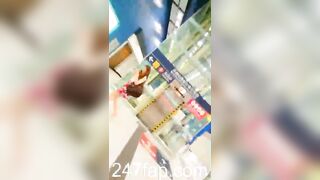 Under Skirt Record Voyeur with Face Young Amateur Chinese Asian Girl in Public 226