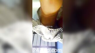 Panty Under Short Skirt Voyeur with Face Young Amateur Chinese Asian Girl 236
