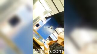 Under Skirt Record Voyeur with Face Young Amateur Chinese Asian Girl in Public 238