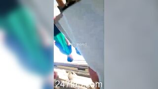 Under Skirt Record Voyeur with Face Young Amateur Chinese Asian Girl in Public 240x