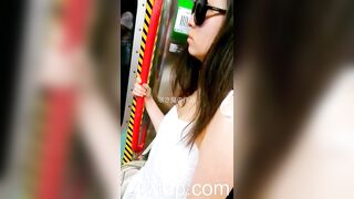 Under Skirt Record Voyeur with Face Young Amateur Chinese Asian Girl in Public 240x