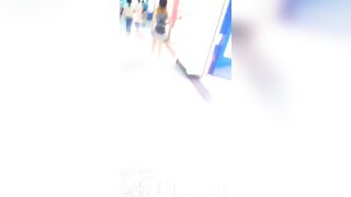 Under Skirt Record Voyeur with Face Young Amateur Chinese Asian Girl in Public 241