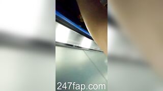 Panty Voyeur Upskirt with Face Young Amateur Chinese Asian Girl in Public 242x