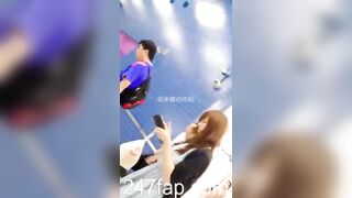 Panty Voyeur Upskirt with Face Young Amateur Chinese Asian Girl in Public 243