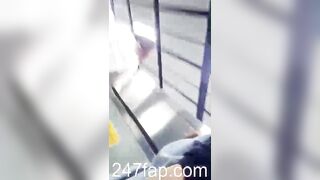 Panty Voyeur Upskirt with Face Young Amateur Chinese Asian Girl in Public 243