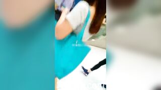 Under Skirt Record Voyeur with Face Young Amateur Chinese Asian Girl in Public 250